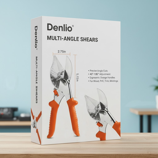 Denlio® Adjustable Miter Shears – Versatile Precision Tool for Moulding, Trim, and Home Repair Projects (45°–135°)